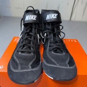 Nike Speedsweep VII Mens Wrestling Shoes Black White 366683-001 Size 13 High Top